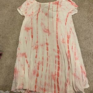 Tie dye t-shirt dress